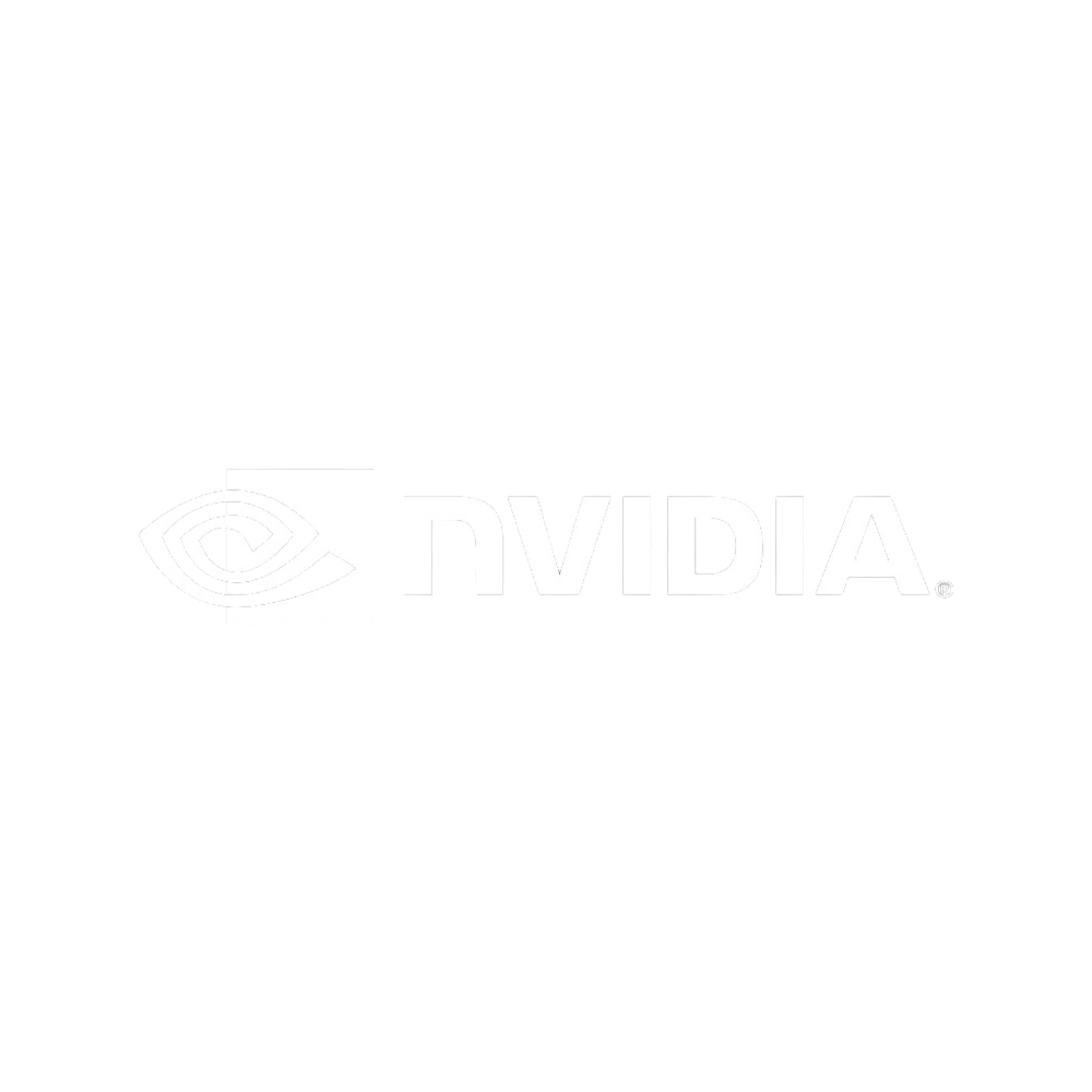 NVIDIA white transparent